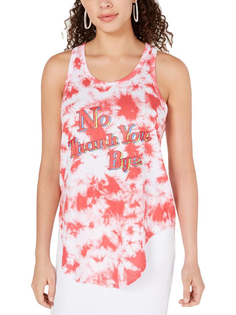Freeze 24-7 Juniors No Thank You, Bye. Womens Tie Dye Racerback Tank Top