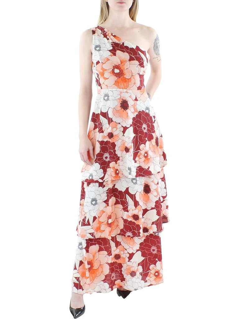 Rachel Rachel Roy Womens Floral One Shoulder Maxi Dress 1