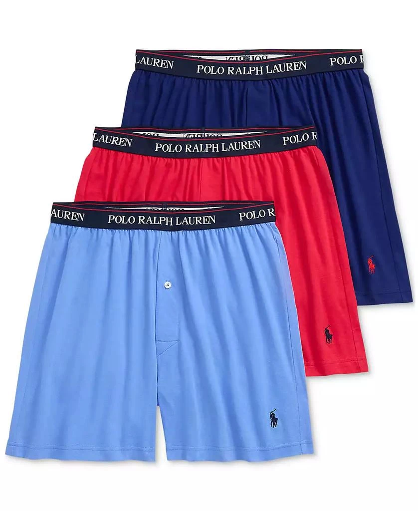 Ralph Lauren Men's 3-Pk. Cotton Classic Knit Boxers 1