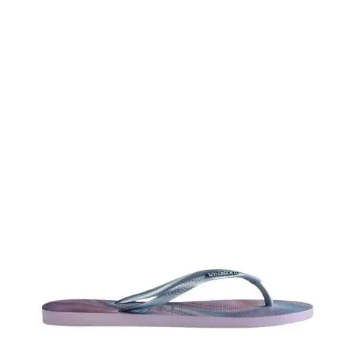 Havaianas Havaianas Slim Iridescent Flip-Flops in Lilac, Brand Size 35/36 ( US Size 6 )