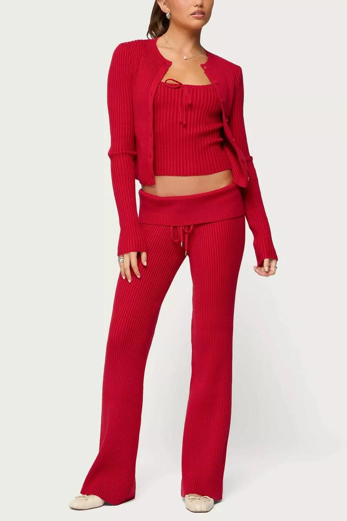 Edikted Edikted Adannah Ribbed Knit Button Up Cardigan 3