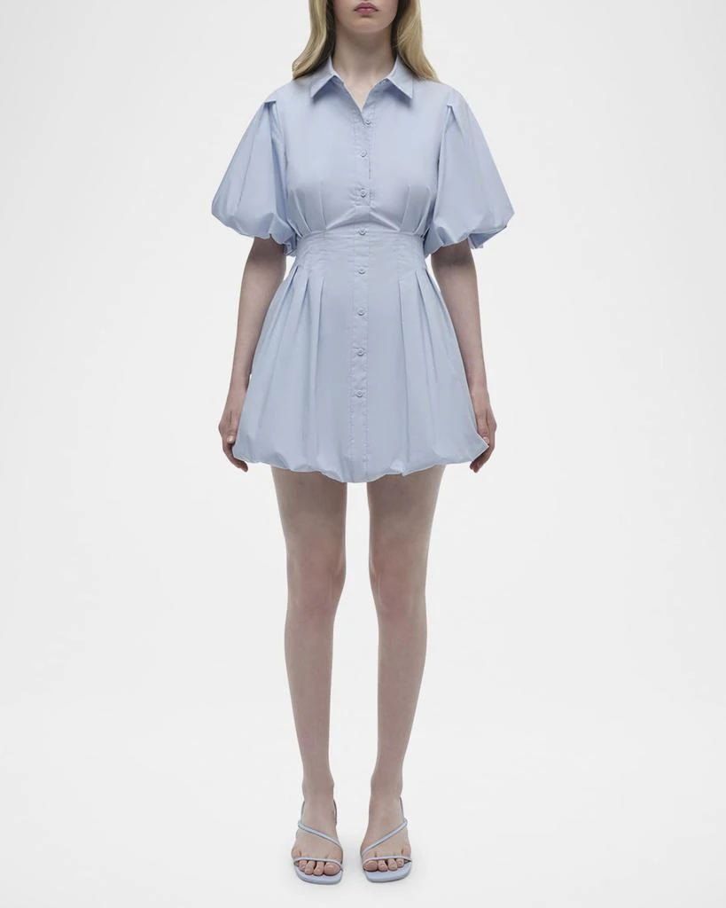 SIMKHAI Cleo Balloon Pintuck Mini Dress 2