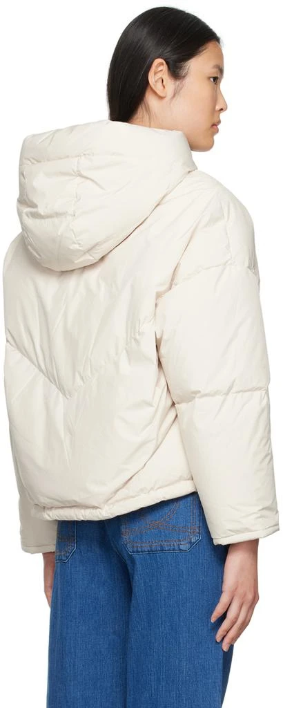 Yves Salomon White Reversible Down Jacket 3