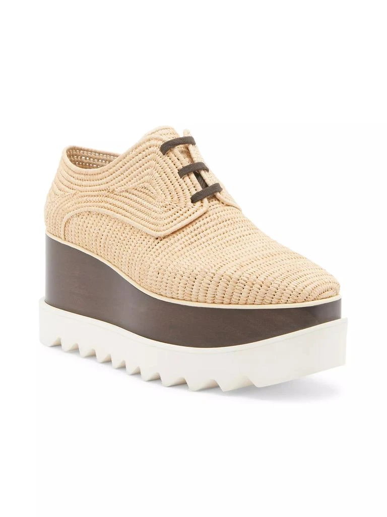 Stella McCartney Elyse Raffia Platform Oxfords 2