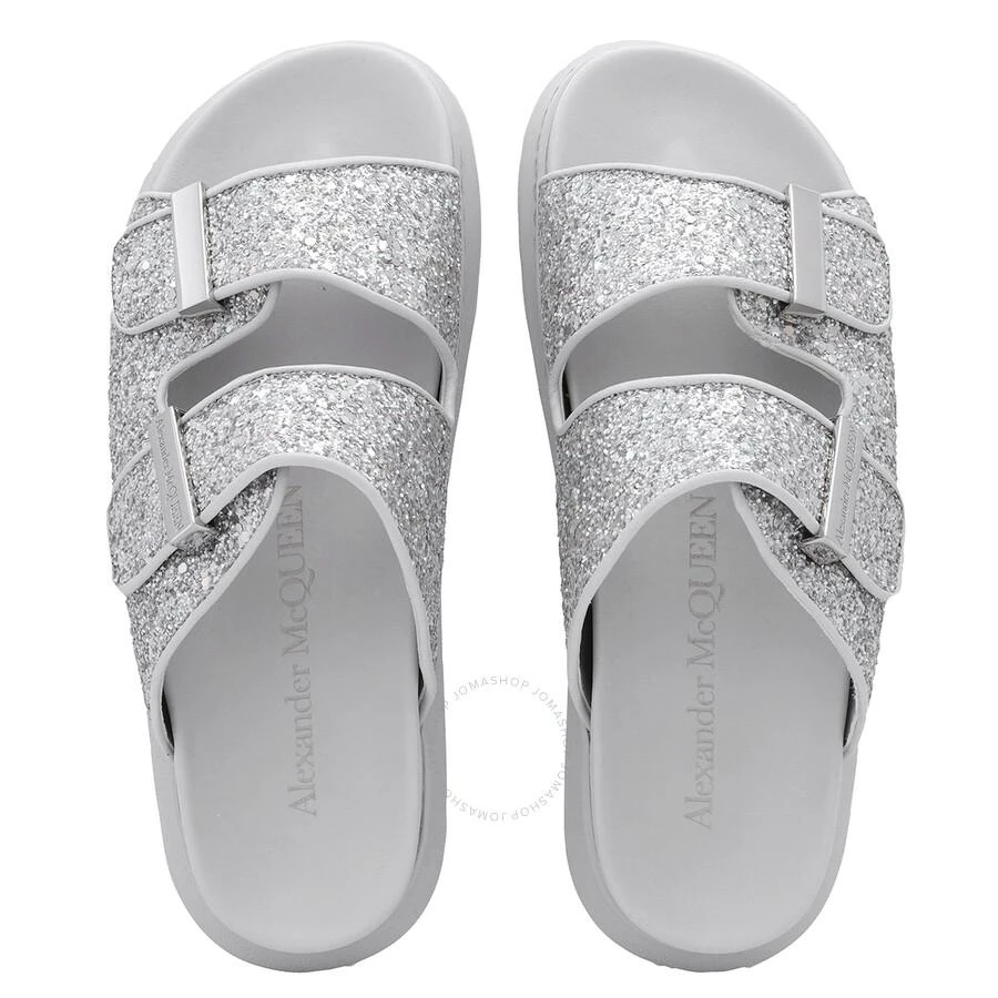 Alexander McQueen Ladies Holo Glitter Oversized Hybrid Slide 3