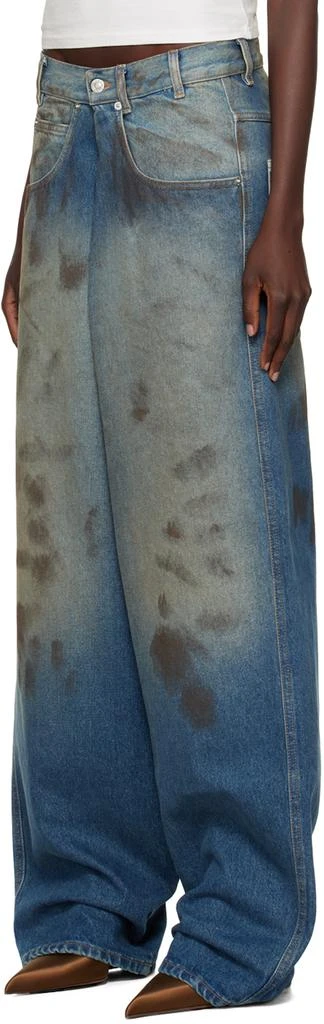 LU'U DAN Blue Kriss Kross Jeans 4
