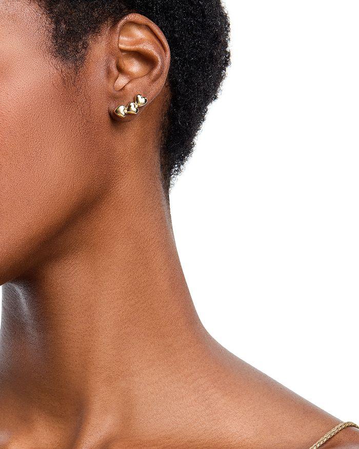 Moon & Meadow 14K Yellow Gold Heart Earrings