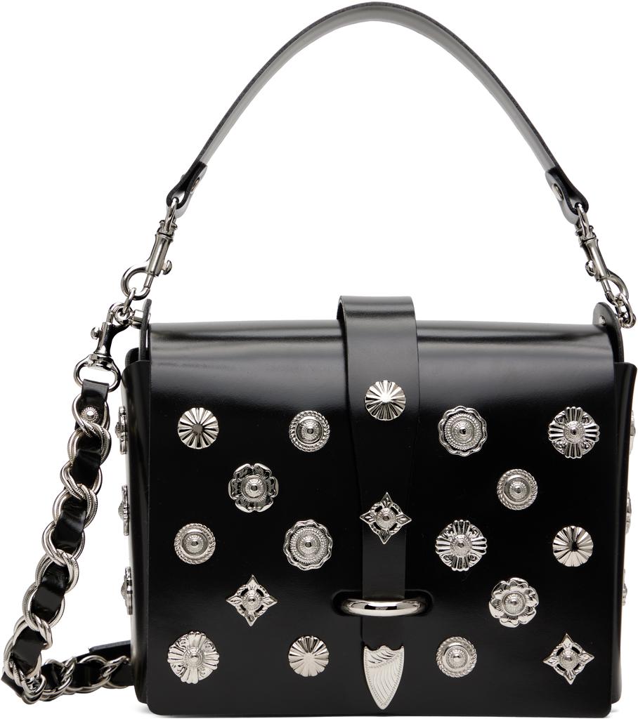 バッグ TOGA PULLA Leather shoulder pouch Toga Pulla Black Leather Shoulder Pouch - Handbags - BeyondStyle
