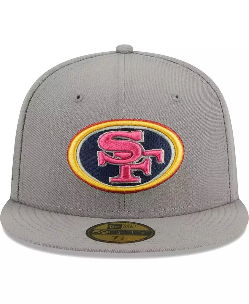 New Era Men's Gray San Francisco 49ers Color Pack 59FIFTY Fitted Hat 2