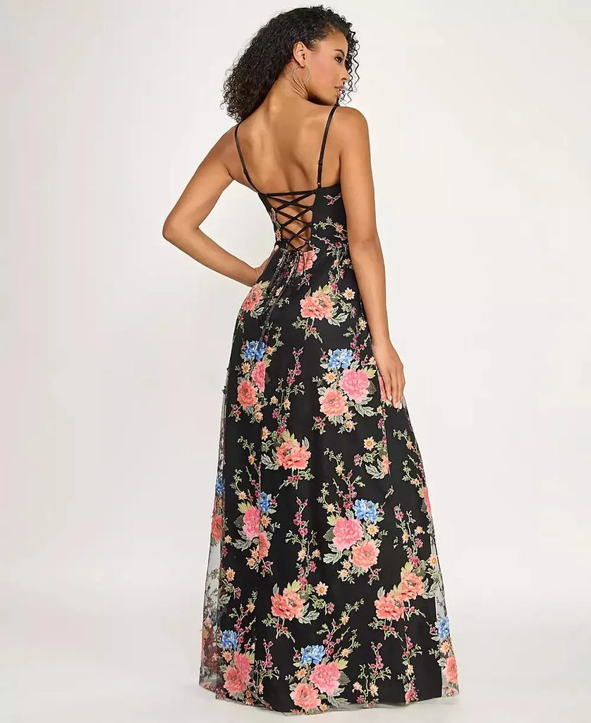 City Studios Women
s Floral Embroidered Gown, Created for Macy
s 5