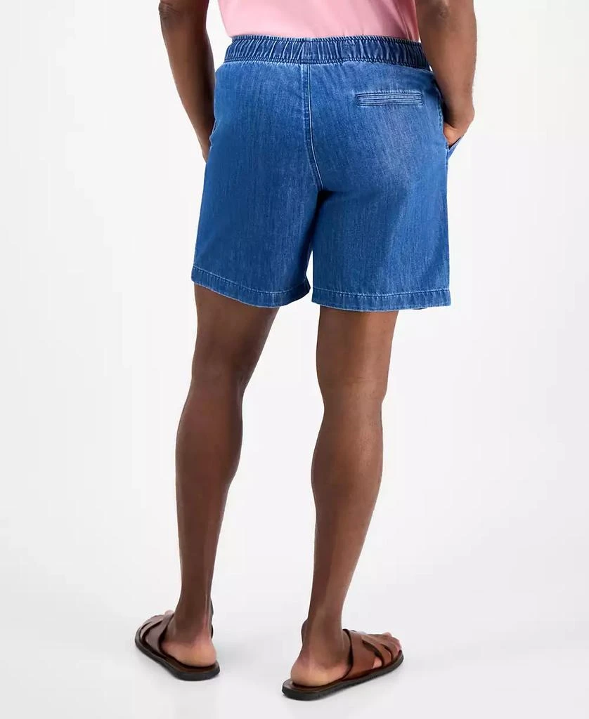 Club Room Men's Drawstring Chambray Shorts, Exclusively at Macy's 5