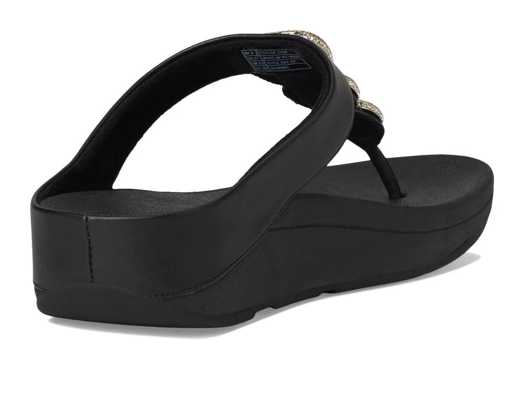 FitFlop Fino Crystal-Chain Leather Toe-Post Sandals 5
