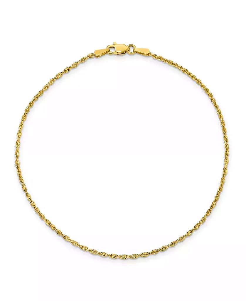 Macy's Rope Chain Anklet in 14k Yellow Gold 1