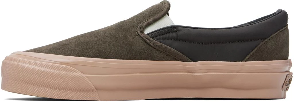 Vans Brown Premium Classic Slip-On Sneakers 3