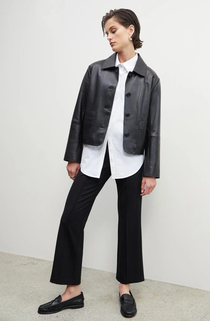 Nordstrom Crop Leather Jacket 9