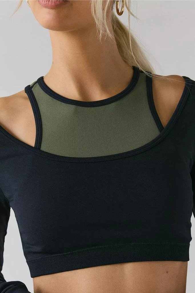P.E Nation P.E Nation Sutton Long Sleeve Cropped Performance Top 2