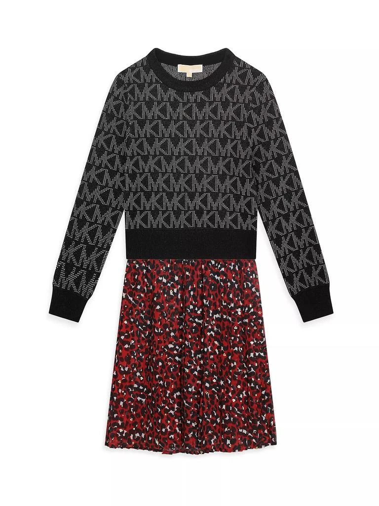 Michael Kors Little Girl's & Girl's Printed Pleated Skirt 2