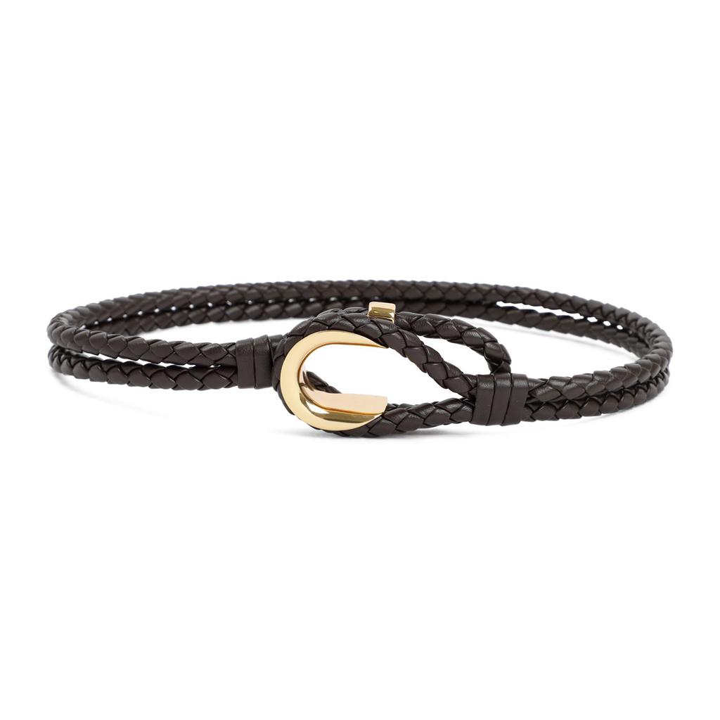 【送料&関税込】Bottega Veneta Tubular Belt With Interwoven Bottega Veneta Tubular Belt With Interwoven Pattern - Belts