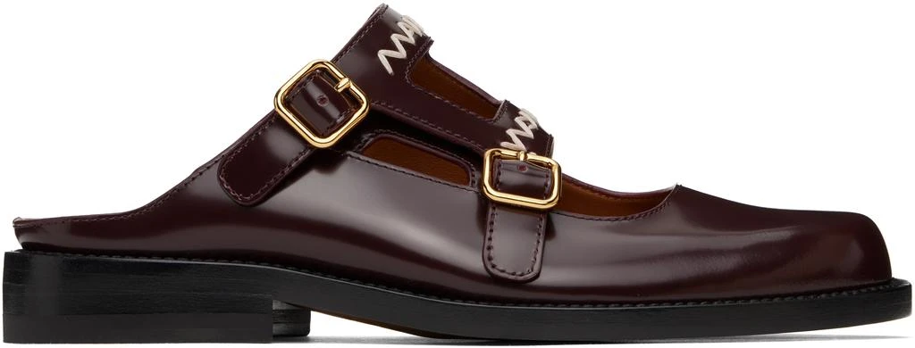 Marni Burgundy Bambi 3.0 Loafers 1