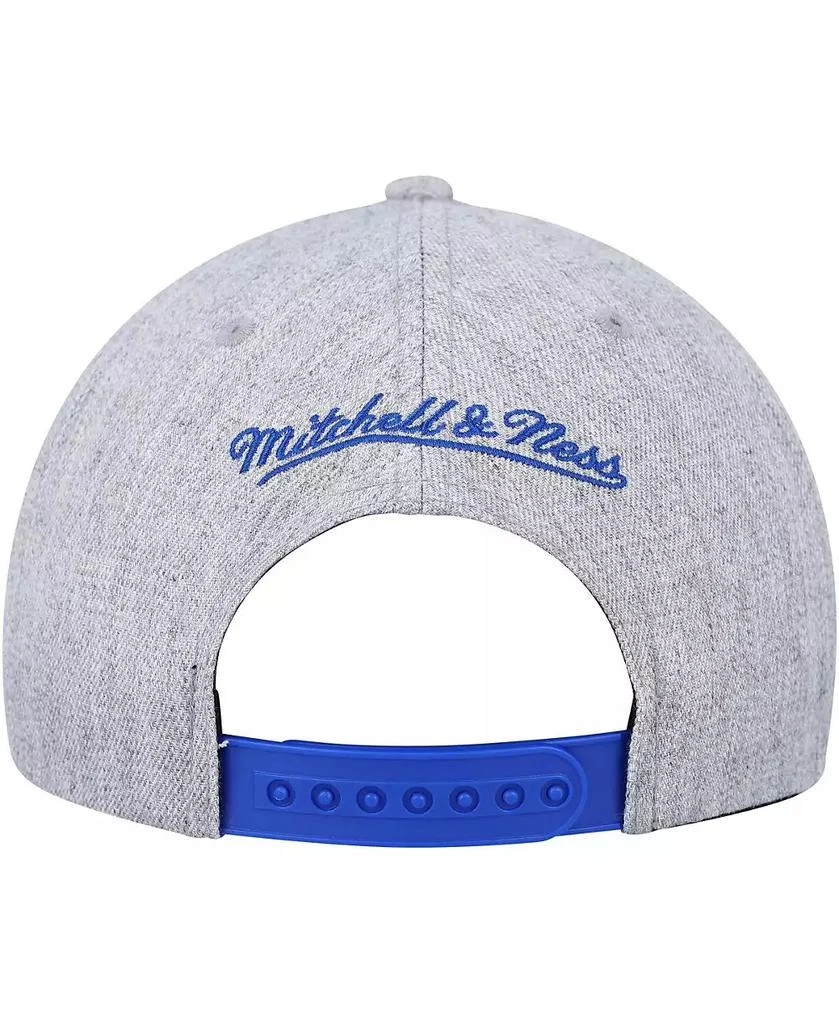 Mitchell & Ness Men's Heather Gray Washington Bullets Hardwood Classics 2.0 Snapback Hat 5