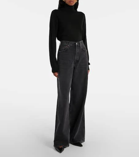 AGOLDE Dame high-rise wide-leg jeans 7
