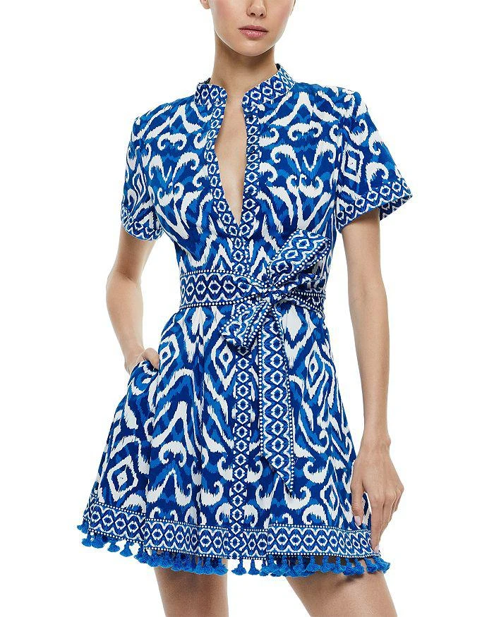 Alice + Olivia Lucy Roll Sleeve Mini Dress 1