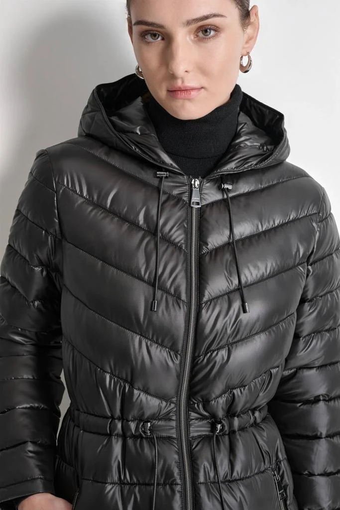 DKNY PUFFER JACKET WITH CINCHED WAIST 6