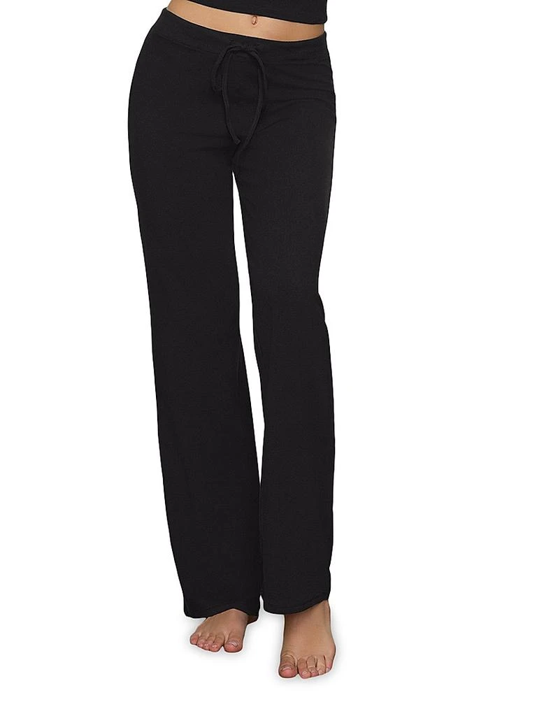 SKIMS Cotton Jersey Straight-Leg Pants 3