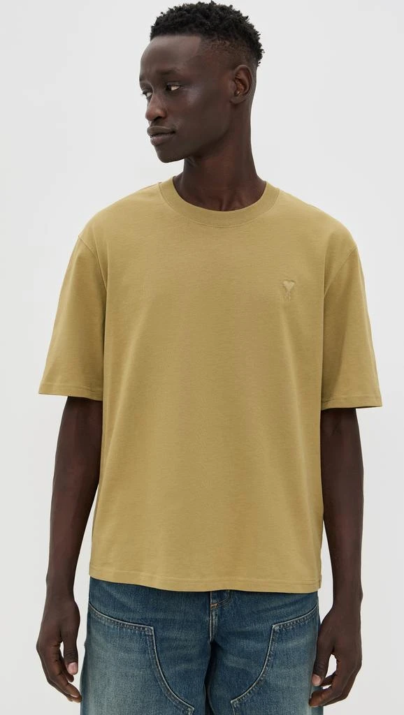 AMI ADC Boxy Fit Tonal Logo Tee 1