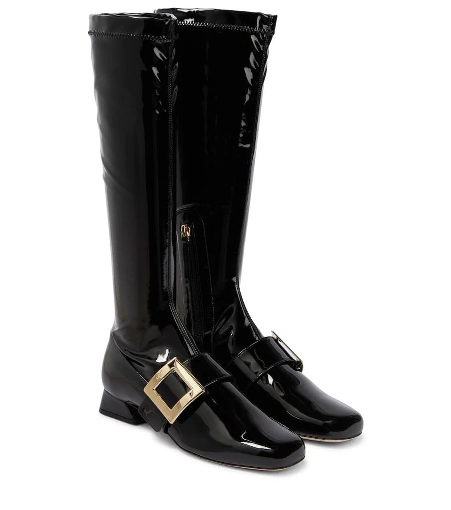Roger Vivier Très Vivier patent leather knee-high boots 1
