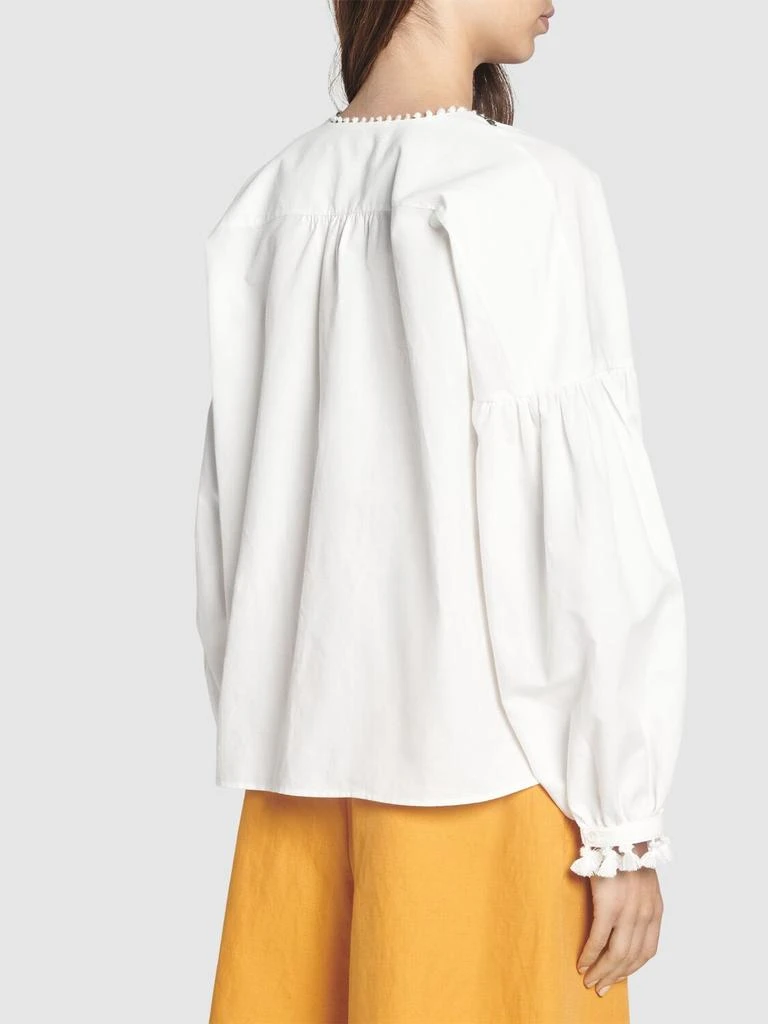 WEEKEND MAX MARA Radica Embroidered Cotton & Linen Shirt 2