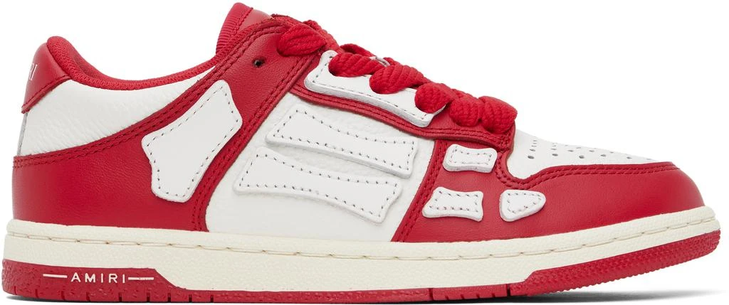 Shop Kids Red White Skel-Top Low Sneakers on Sale at BeyondStyle
