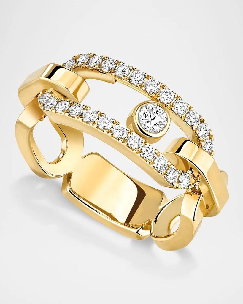 Messika MOVE LINK 18K YELLOW GOLD DIAMOND RING 1