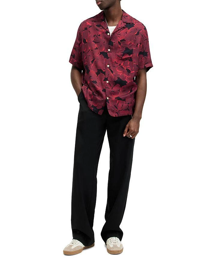 ALL SAINTS Kaza Relaxed Fit Printed Short Sleeve Camp Shirt 2