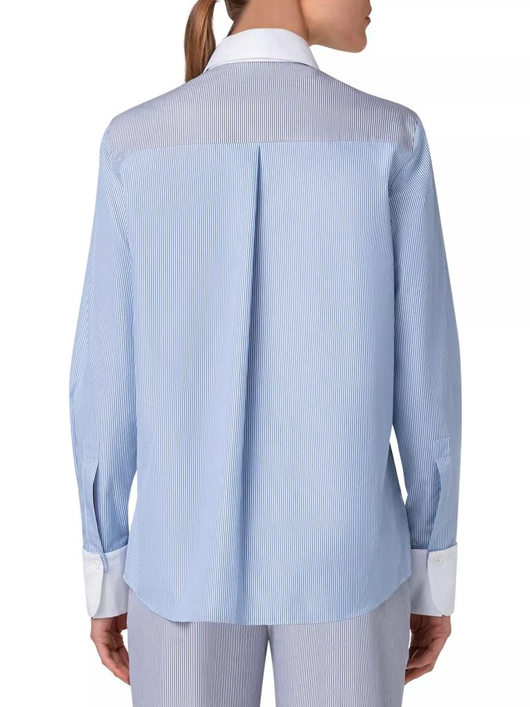 Akris Parasol Stripe Cotton Shirt 5
