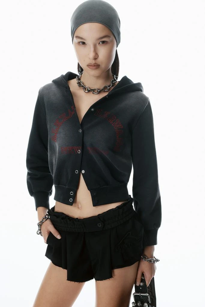 Alexander Wang Shrunken Cotton Terry Cardigan 3