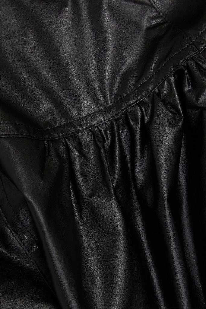 Isabel Marant Dobson modal-blend faux leather blouse 4