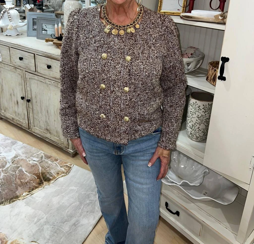 voy Voy - Tweed Double Breasted Jacket 3