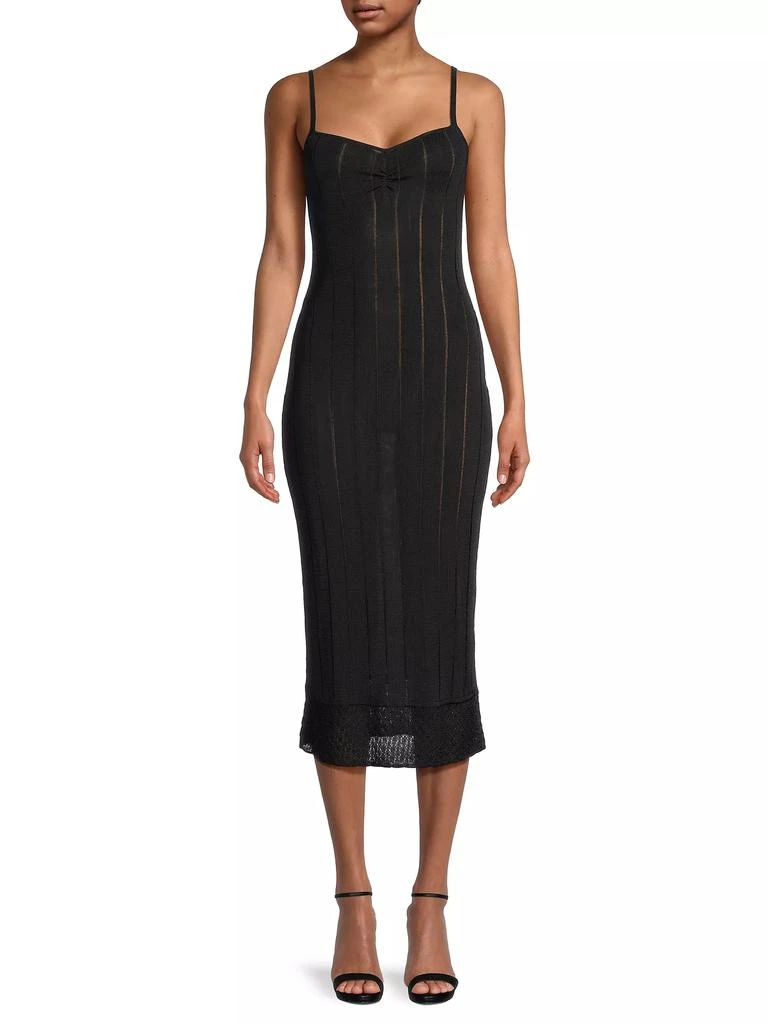 Victor Glemaud Rib-Knit Slip Midi-Dress 3
