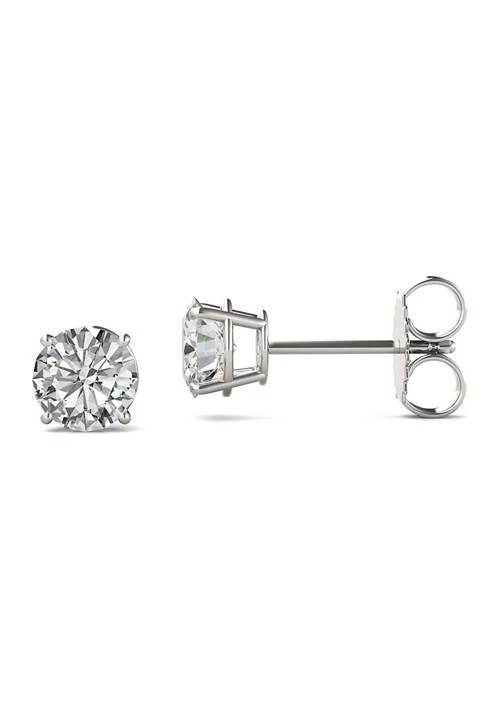 Charles 
Colvard 1.6 ct. t.w. Moissanite Stud Earrings in 14K White Gold 2