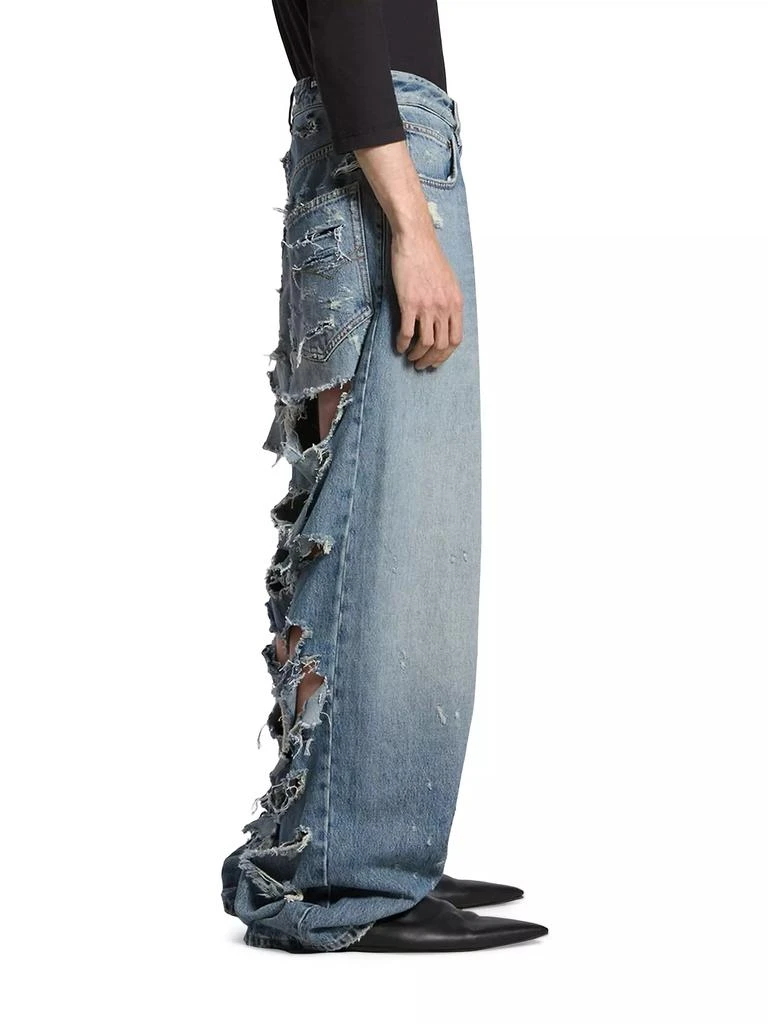 Balenciaga Unisex Super Destroyed Baggy Jeans 4