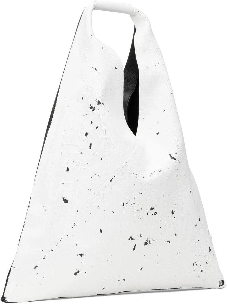 MM6 Black & White Triangle Tote 2
