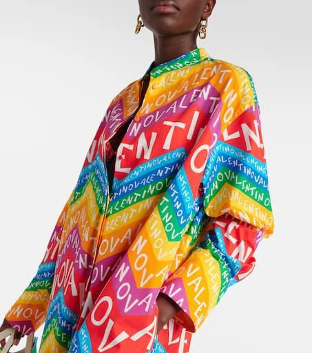 Valentino Valentino Chevron 24 cotton shirt dress 4