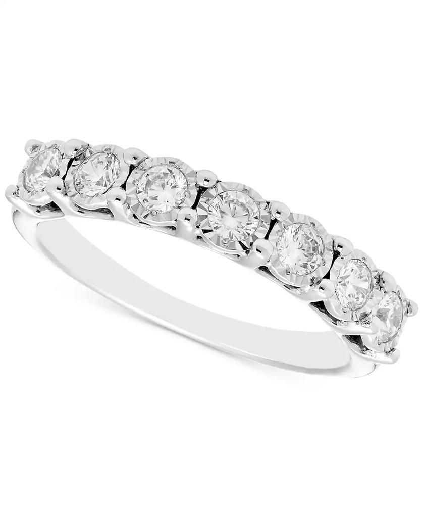 Macy
s Diamond Seven Stone Band (1/2 ct. t.w.) in 14k White Gold