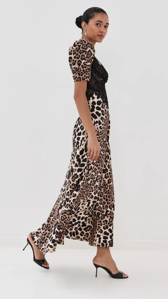 Rodarte Leopard Print Silk Satin Dress 3