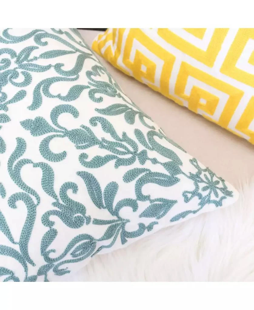 Homey Cozy Victoria Cotton Decorative Pillow, 20" x 20" 3