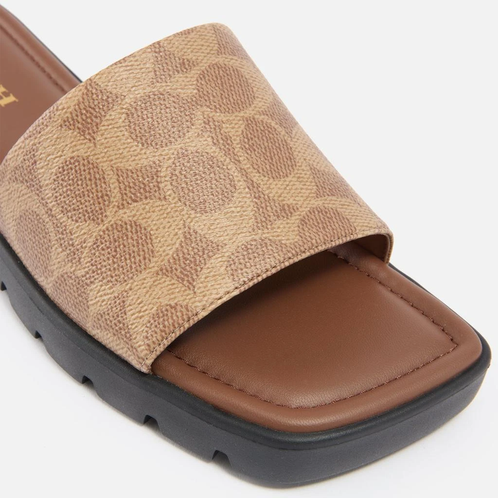 Coach Coach Women's Florence Coated Canvas Sliders 3