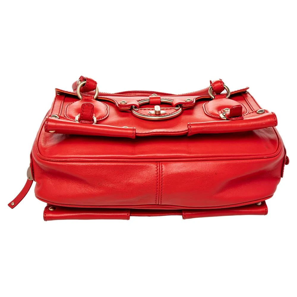 Versace Versace Red Leather Studded Tote 6
