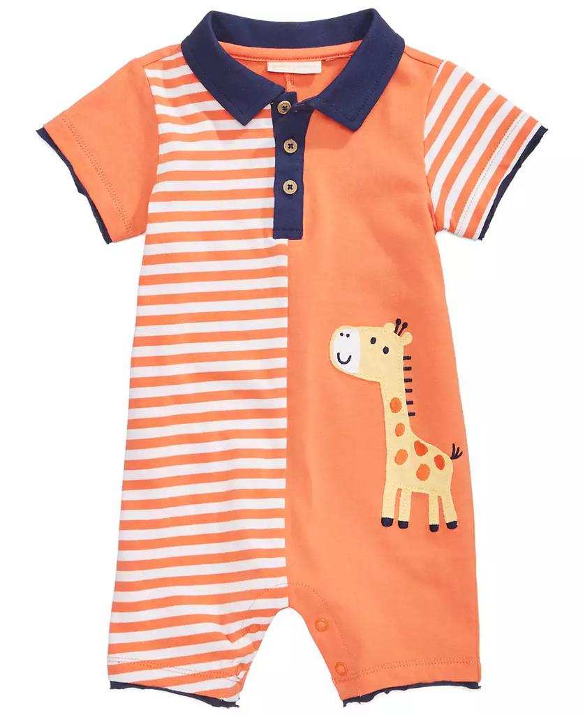 First Impressions Cotton Giraffe Romper, Baby Boys, Created for Macy's