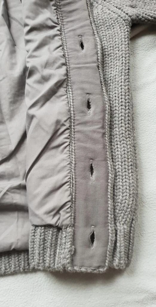 cos Grey very warm wool Cardigan Jacket with 2 pockets 3